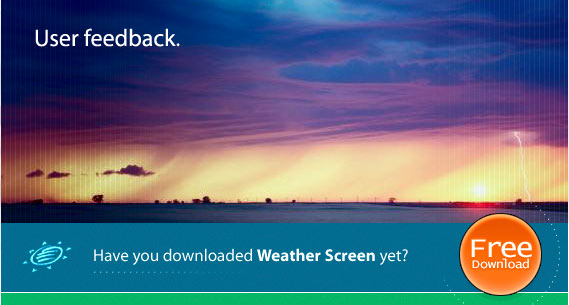 User feedback on Weather Screen